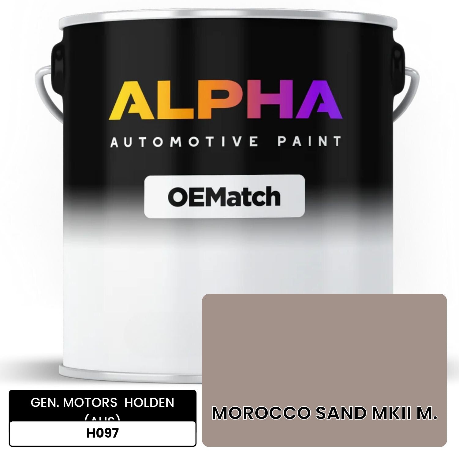 GEN. MOTORS  HOLDEN (AUS) MOROCCO SAND MKII M. H097 OEMatch Basecoat