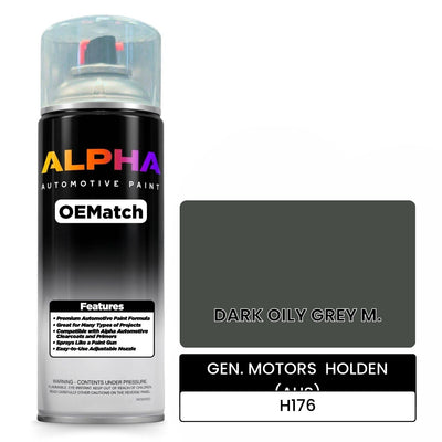 GEN. MOTORS  HOLDEN (AUS) DARK OILY GREY M. H176 | OEMatch Automotive Spraycan