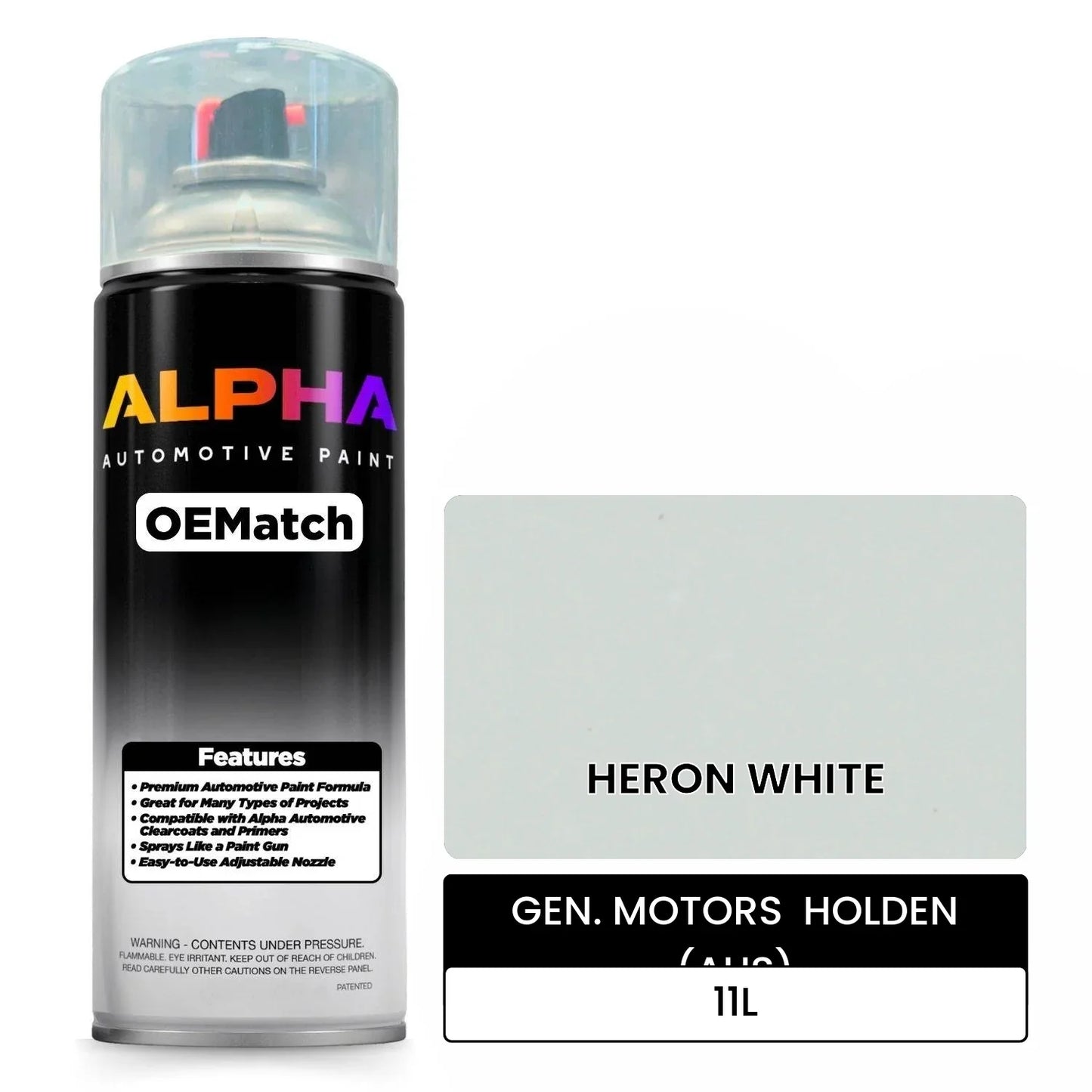 GEN. MOTORS  HOLDEN (AUS) HERON WHITE 11L OEMatch Spraycan