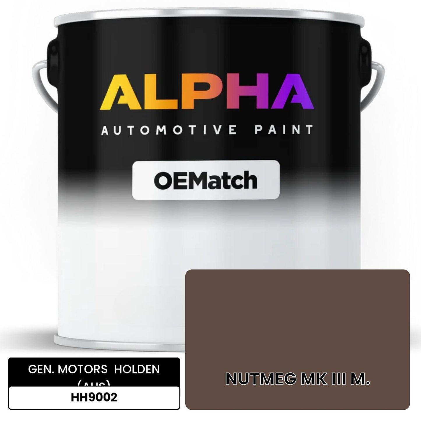 GEN. MOTORS  HOLDEN (AUS) NUTMEG MK III M. HH9002 OEMatch Basecoat