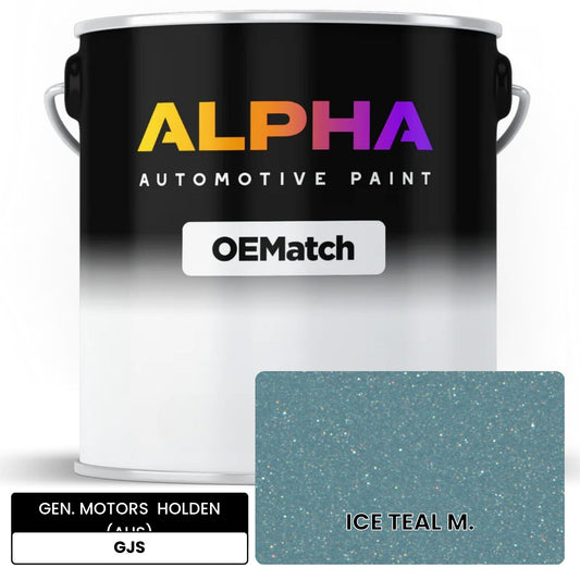 GEN. MOTORS  HOLDEN (AUS) ICE TEAL M. GJS OEMatch Basecoat