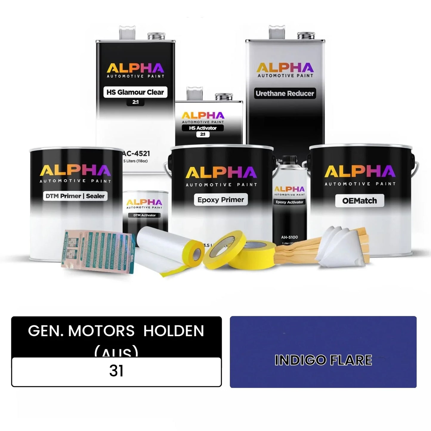 GEN. MOTORS  HOLDEN (AUS) INDIGO FLARE 31 OEMatch Vehicle Paint Kit