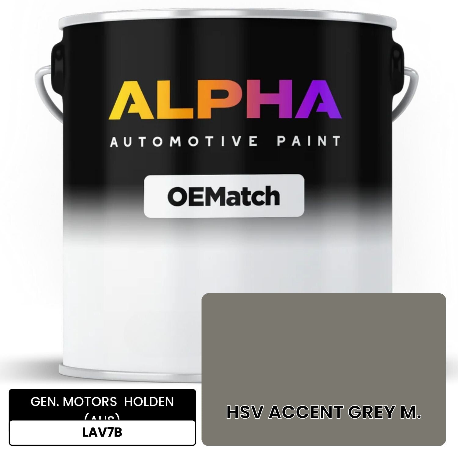 GEN. MOTORS  HOLDEN (AUS) HSV ACCENT GREY M. LAV7B OEMatch Basecoat