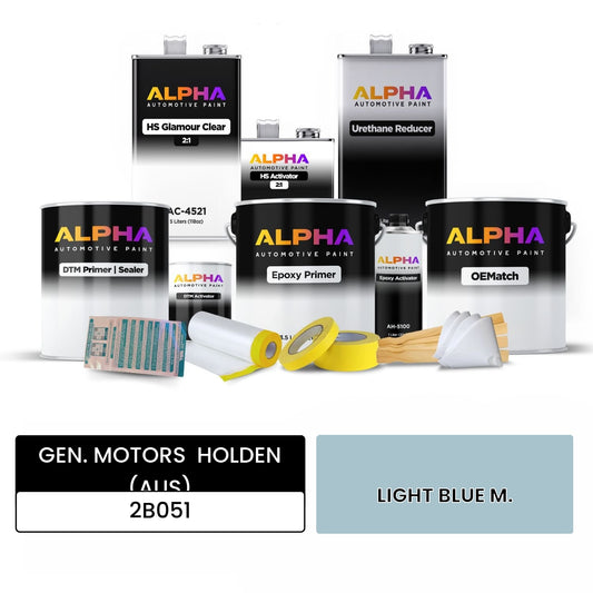 GEN. MOTORS  HOLDEN (AUS) LIGHT BLUE M. 2B051 OEMatch Vehicle Paint Kit