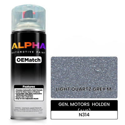 GEN. MOTORS  HOLDEN (AUS) LIGHT QUARTZ GREY M. N314 | OEMatch Automotive Spraycan