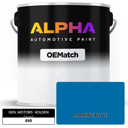 GEN. MOTORS  HOLDEN (AUS) MARINE BLUE 890 OEMatch Basecoat
