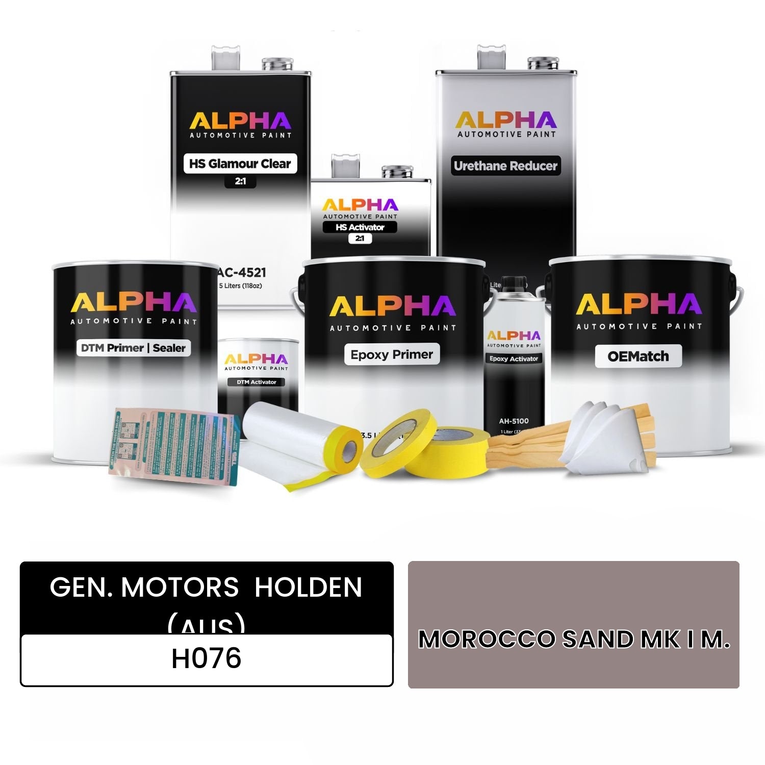 GEN. MOTORS  HOLDEN (AUS) MOROCCO SAND MK I M. H076 OEMatch Vehicle Paint Kit