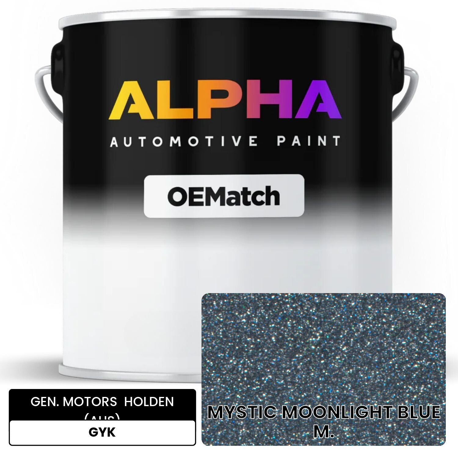 GEN. MOTORS  HOLDEN (AUS) MYSTIC MOONLIGHT BLUE M. GYK OEMatch Basecoat