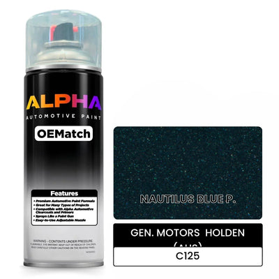 GEN. MOTORS  HOLDEN (AUS) NAUTILUS BLUE P. C125 | OEMatch Automotive Spraycan