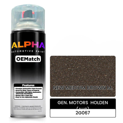 GEN. MOTORS  HOLDEN (AUS) NEW MEDIUM BROWN M. 2G067 | OEMatch Automotive Spraycan