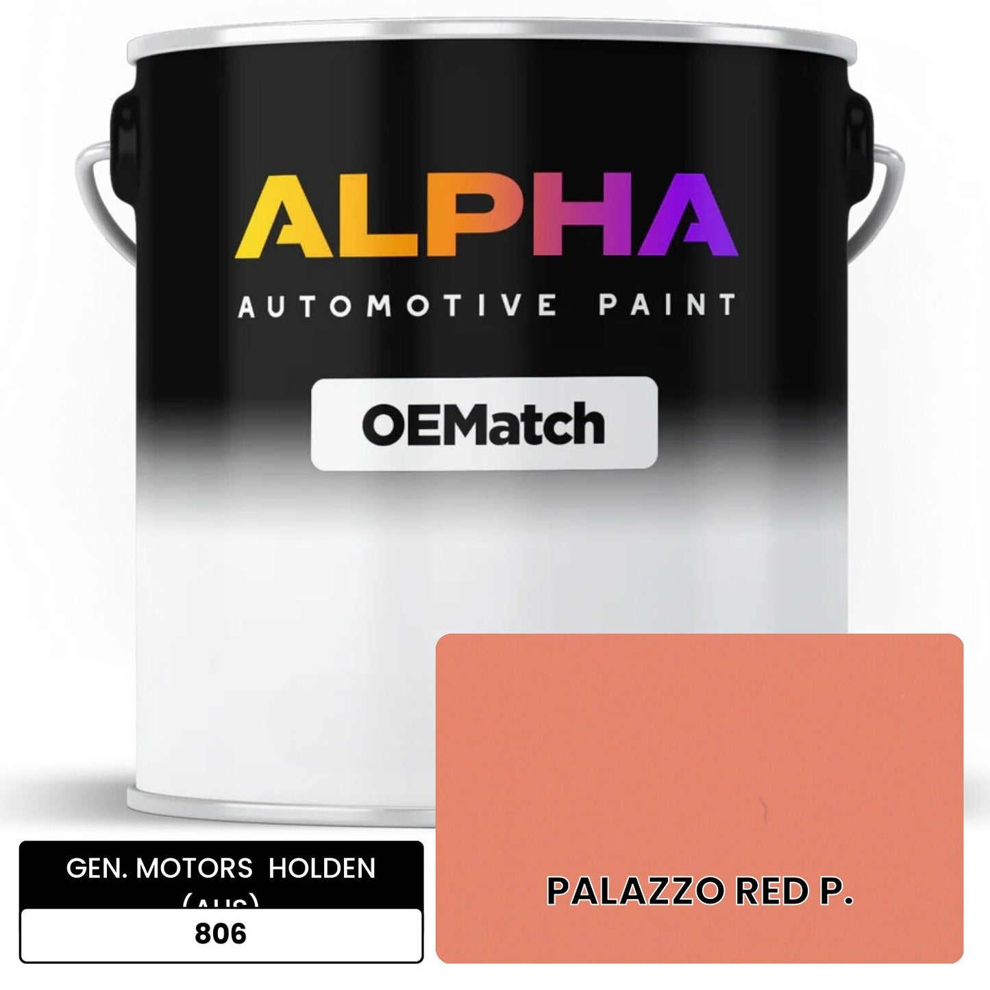 GEN. MOTORS  HOLDEN (AUS) PALAZZO RED P. 806 OEMatch Basecoat