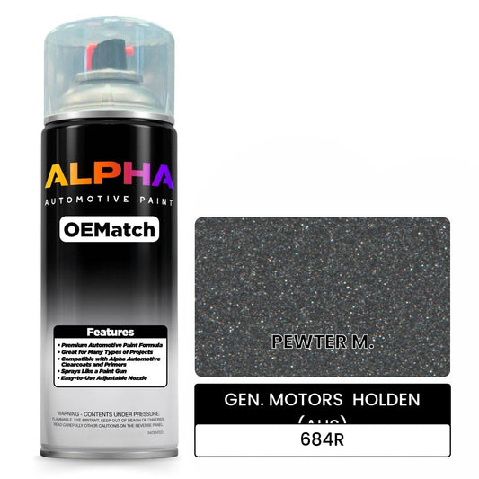 GEN. MOTORS  HOLDEN (AUS) PEWTER M. 684R OEMatch Spraycan