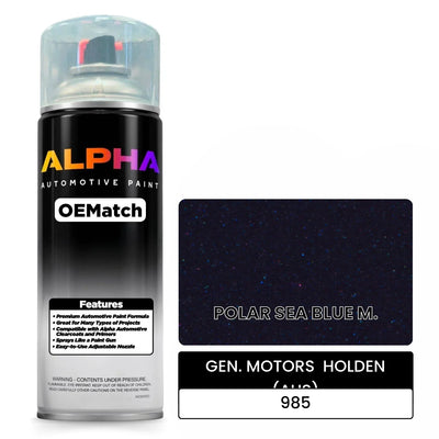 GEN. MOTORS  HOLDEN (AUS) POLAR SEA BLUE M. 985 | OEMatch Automotive Spraycan