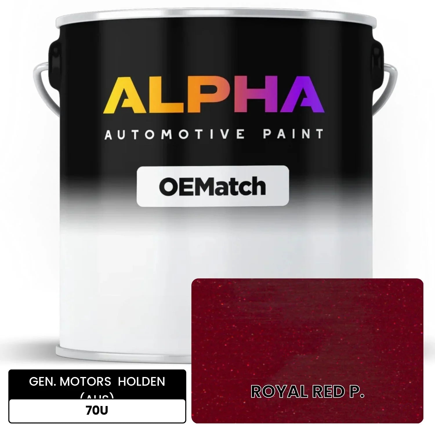 GEN. MOTORS  HOLDEN (AUS) ROYAL RED P. 70U OEMatch Basecoat