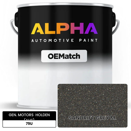GEN. MOTORS  HOLDEN (AUS) SANDRIFT GREY M. 79U OEMatch Basecoat