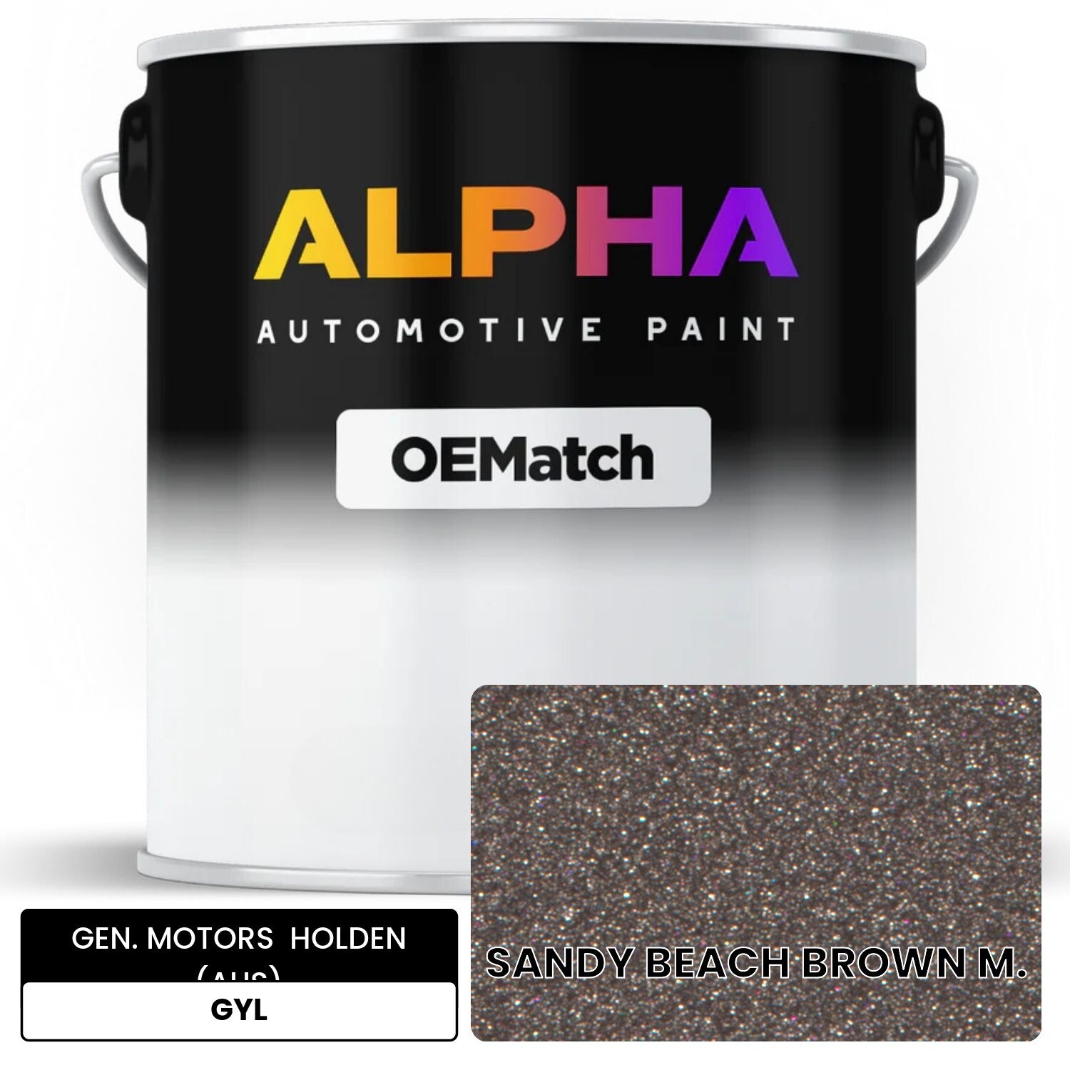 GEN. MOTORS  HOLDEN (AUS) SANDY BEACH BROWN M. GYL OEMatch Basecoat