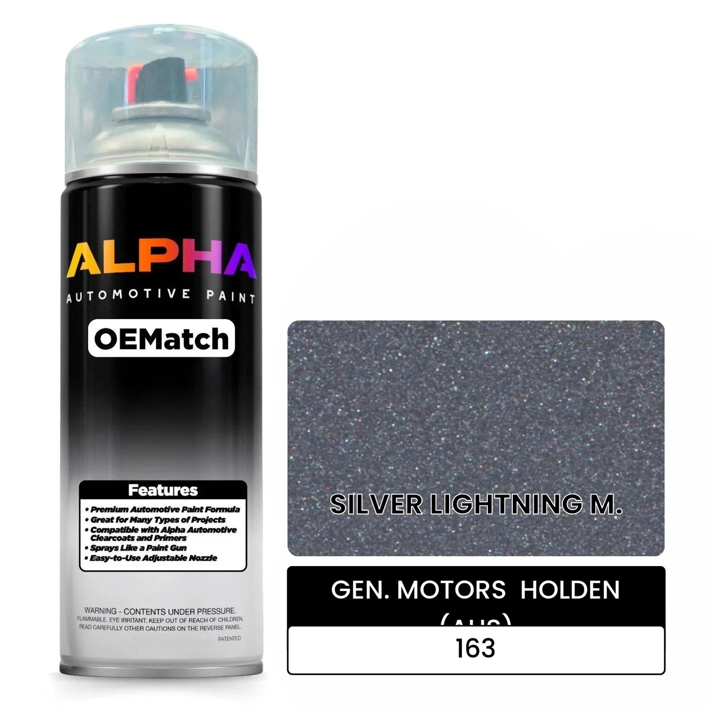 GEN. MOTORS  HOLDEN (AUS) SILVER LIGHTNING M. 163 OEMatch Spraycan