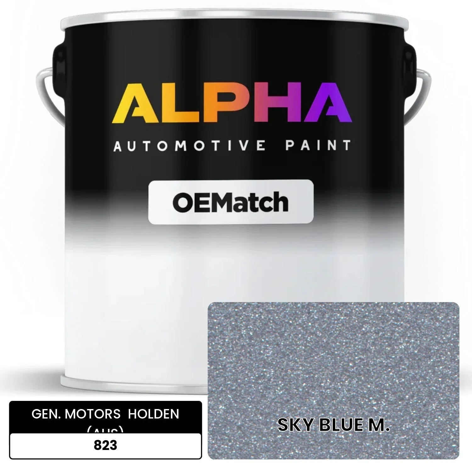 GEN. MOTORS  HOLDEN (AUS) SKY BLUE M. 823 OEMatch Basecoat