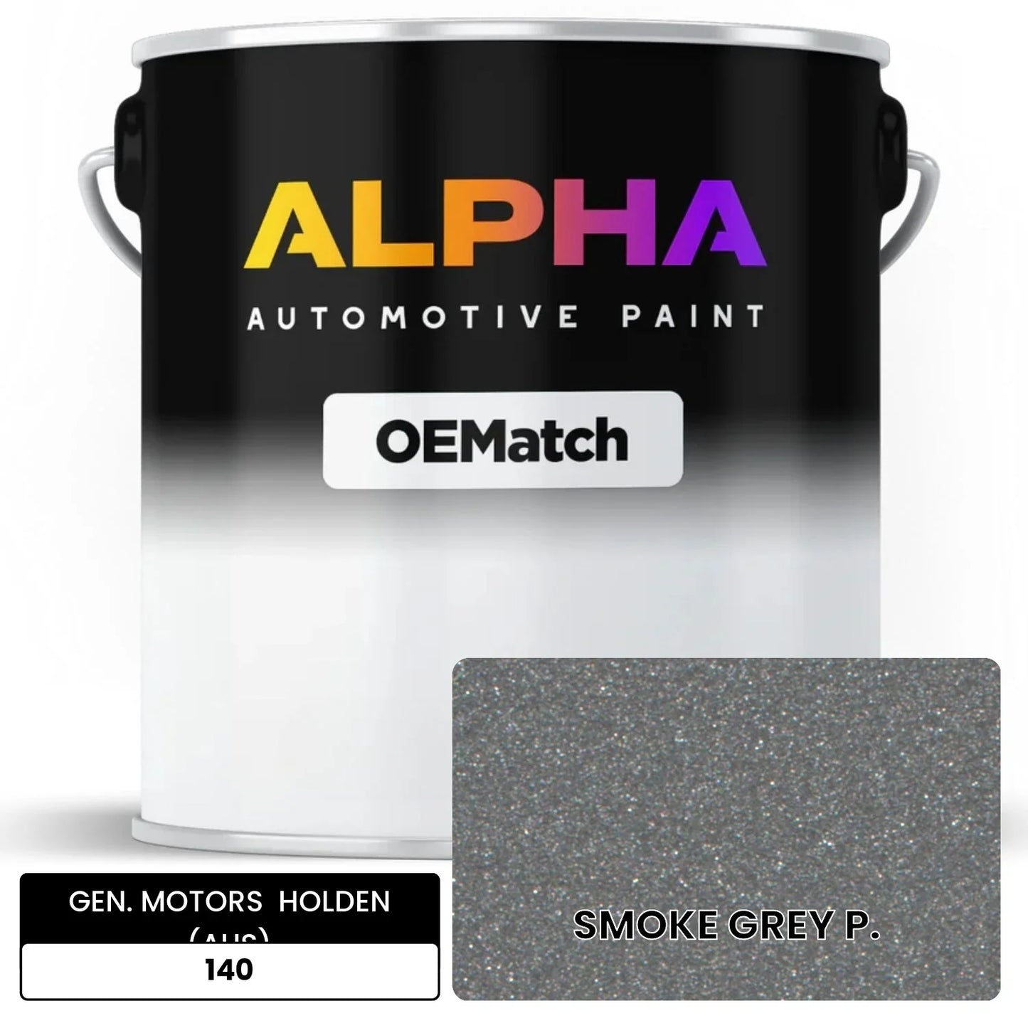 GEN. MOTORS  HOLDEN (AUS) SMOKE GREY P. 140 OEMatch Basecoat