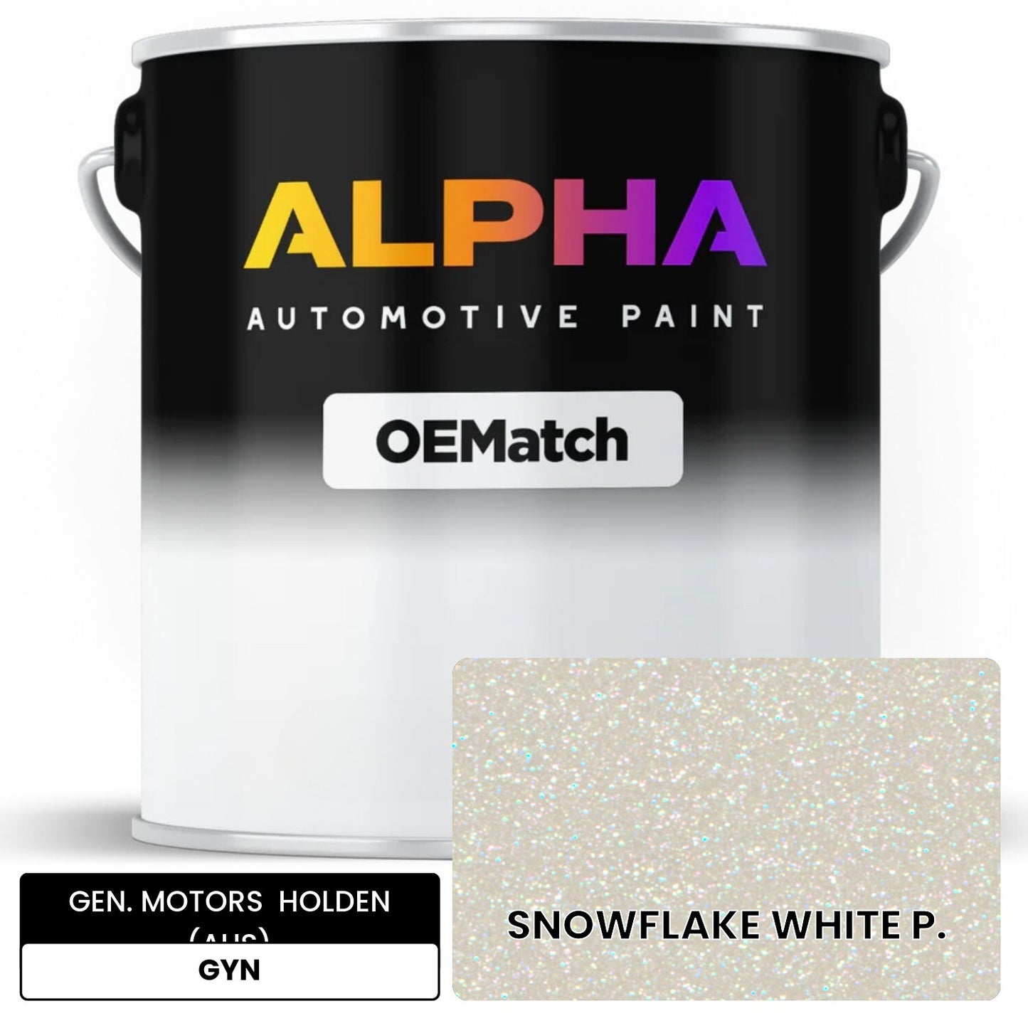 GEN. MOTORS  HOLDEN (AUS) SNOWFLAKE WHITE P. GYN OEMatch Basecoat