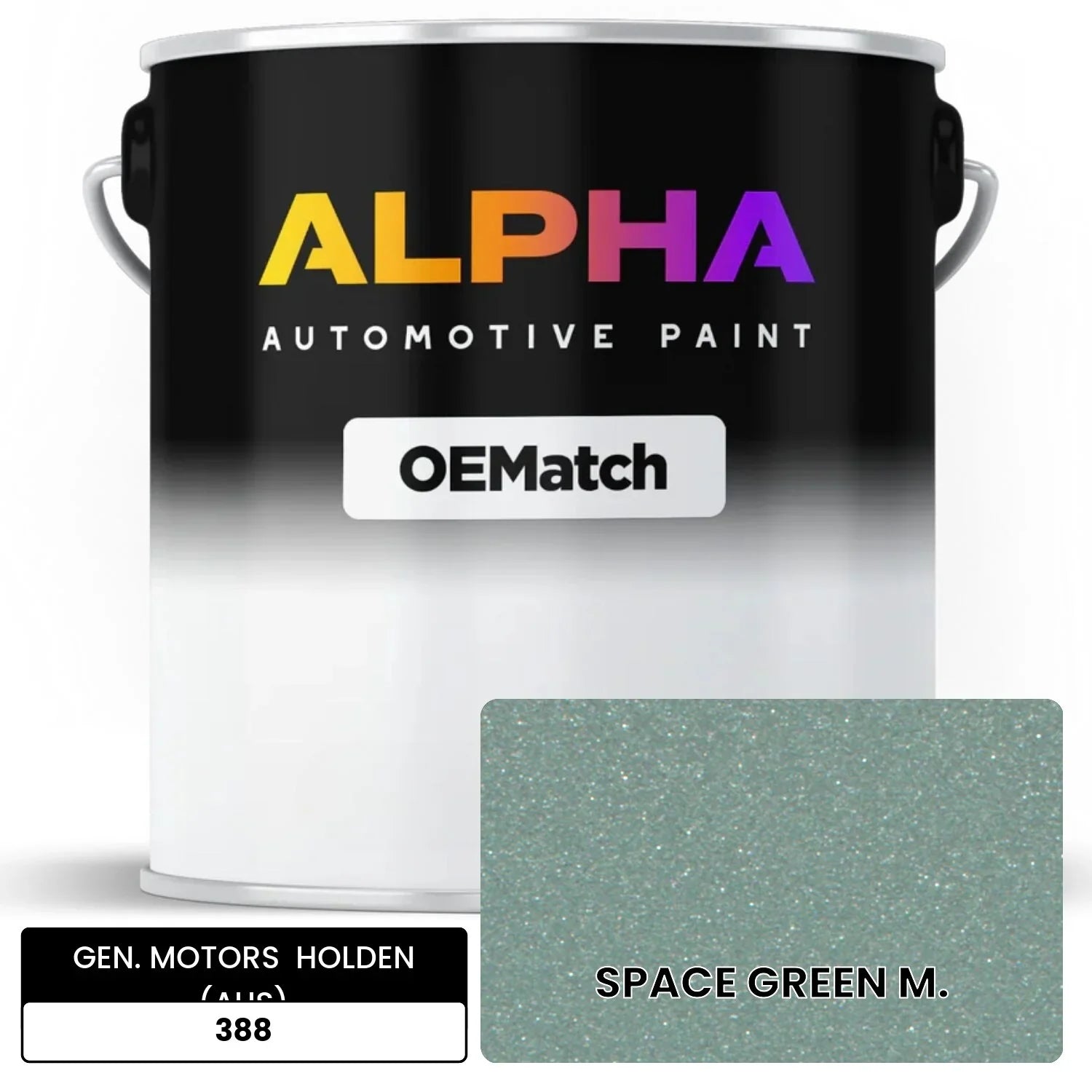 GEN. MOTORS  HOLDEN (AUS) SPACE GREEN M. 388 OEMatch Basecoat