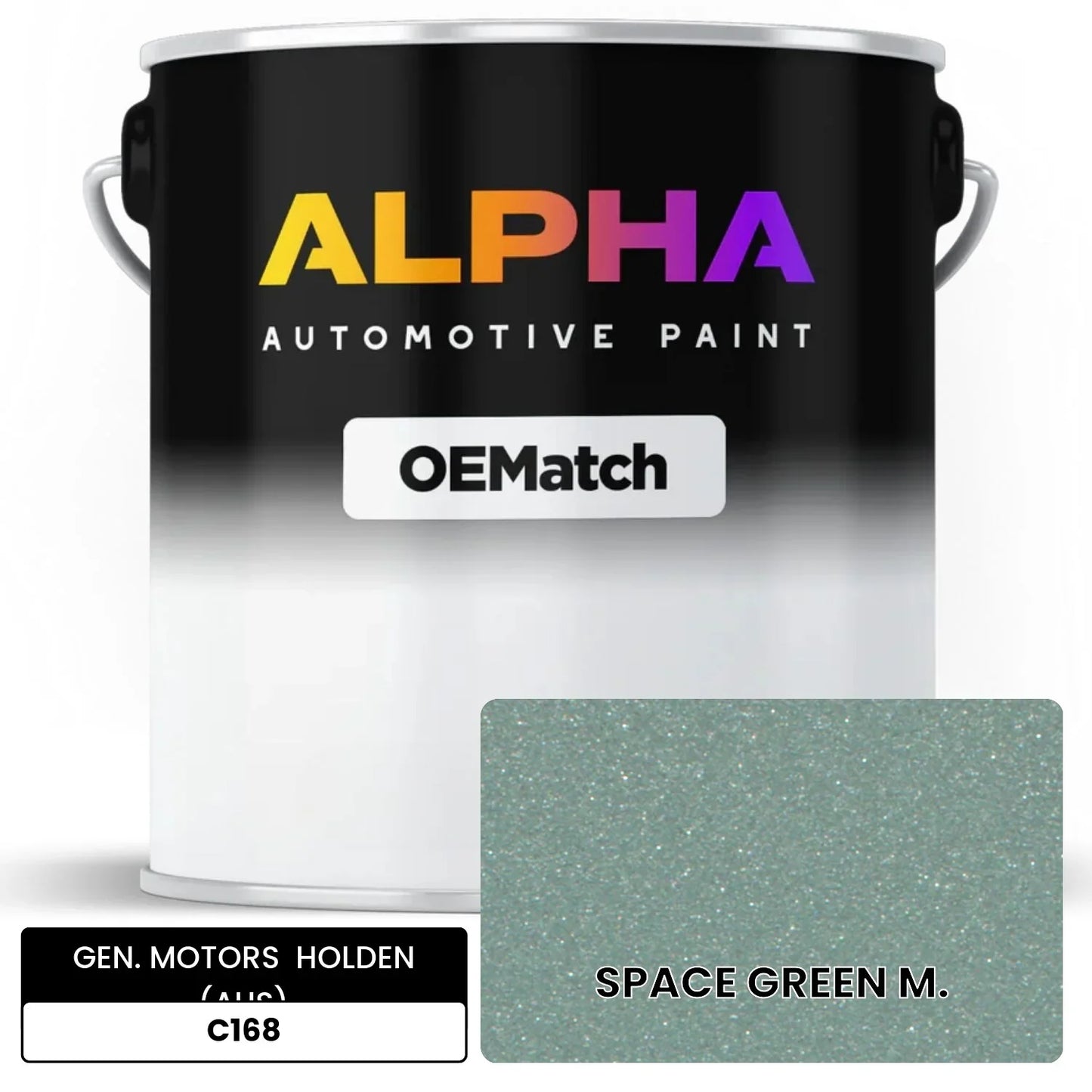 GEN. MOTORS  HOLDEN (AUS) SPACE GREEN M. C168 OEMatch Basecoat