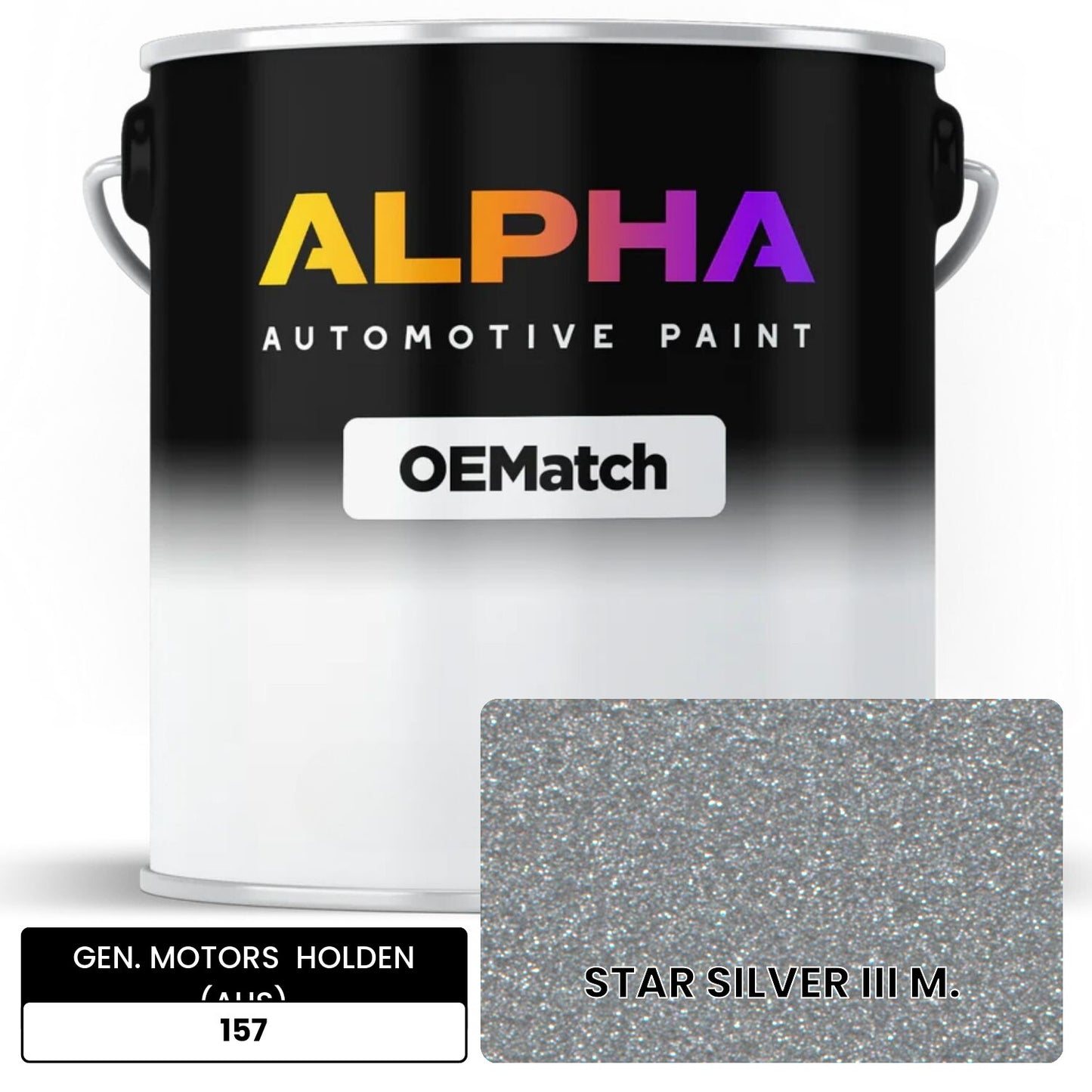 GEN. MOTORS  HOLDEN (AUS) STAR SILVER III M. 157 OEMatch Basecoat