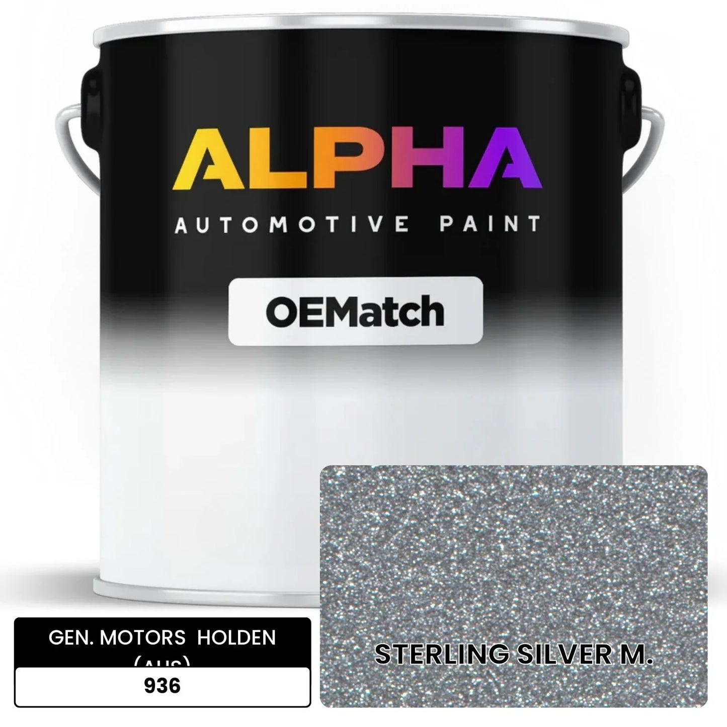 GEN. MOTORS  HOLDEN (AUS) STERLING SILVER M. 936 OEMatch Basecoat
