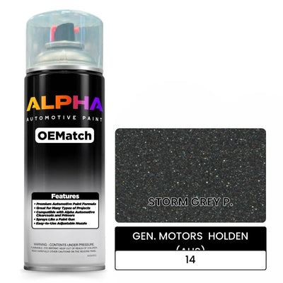 GEN. MOTORS  HOLDEN (AUS) STORM GREY P. 14 | OEMatch Automotive Spraycan