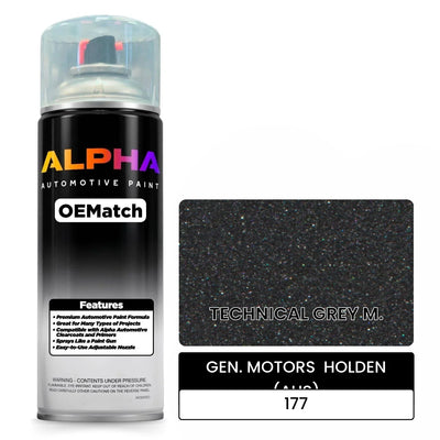 GEN. MOTORS  HOLDEN (AUS) TECHNICAL GREY M. 177 | OEMatch Automotive Spraycan
