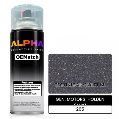 GEN. MOTORS  HOLDEN (AUS) TECHNICAL VIOLET M. 265 | OEMatch Automotive Spraycan