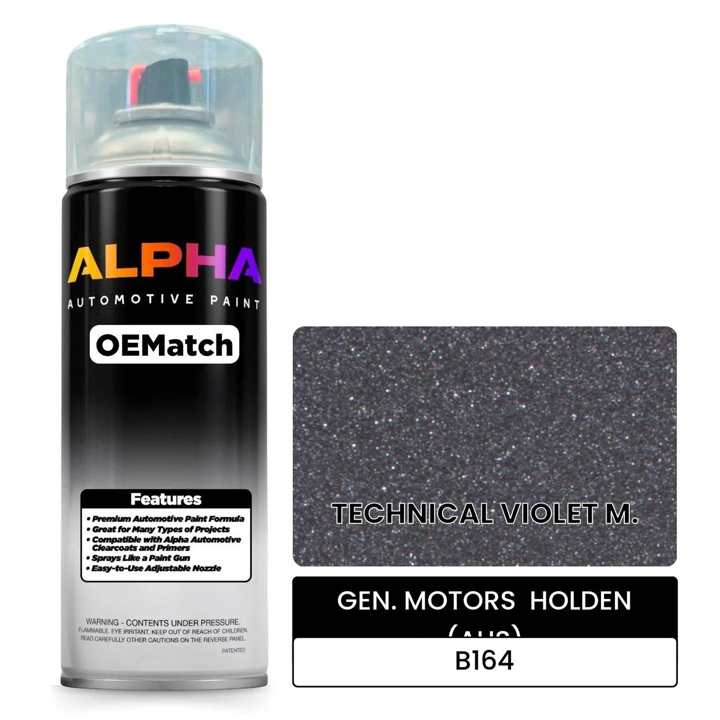 GEN. MOTORS  HOLDEN (AUS) TECHNICAL VIOLET M. B164 OEMatch Spraycan