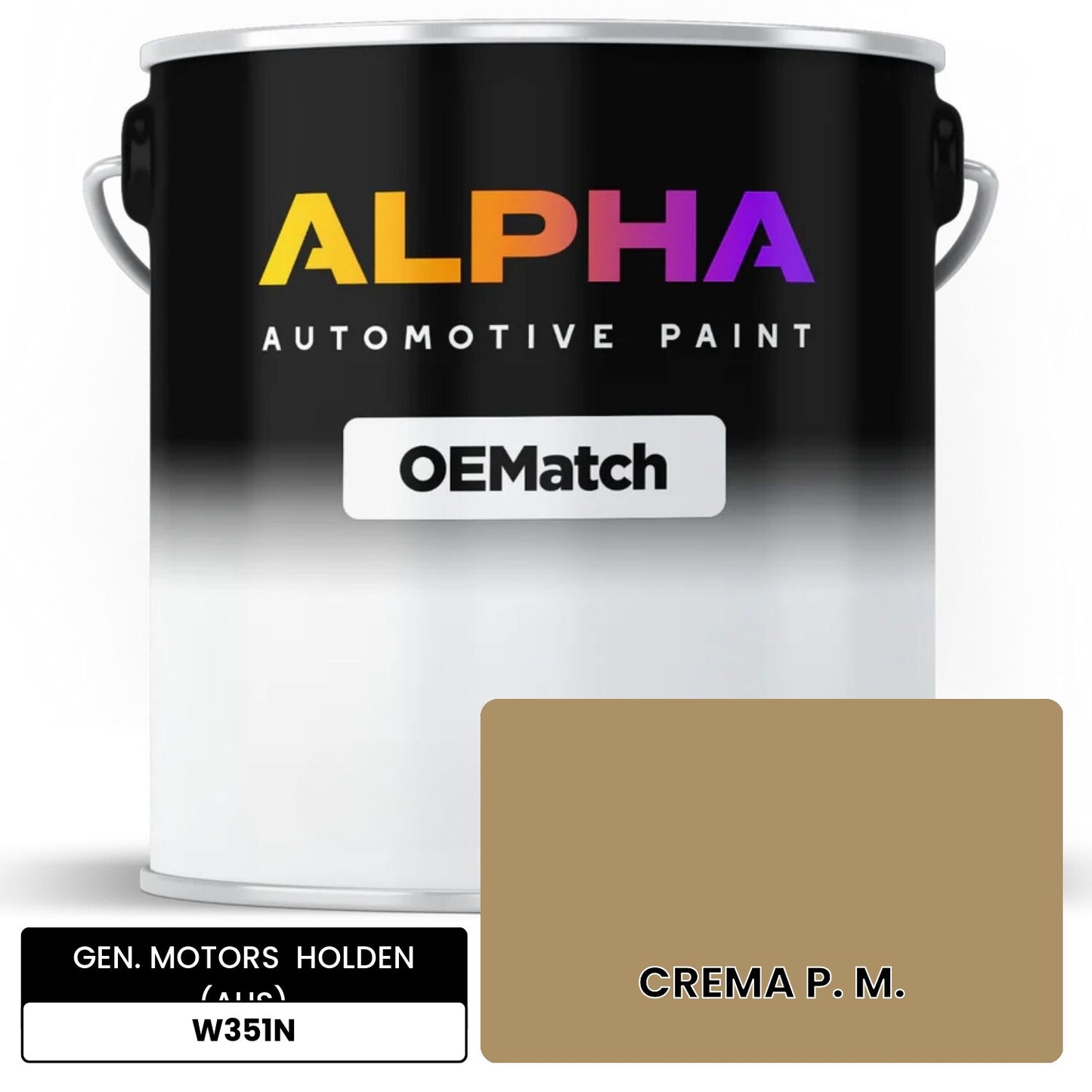 GEN. MOTORS  HOLDEN (AUS) CREMA P. M. W351N OEMatch Basecoat