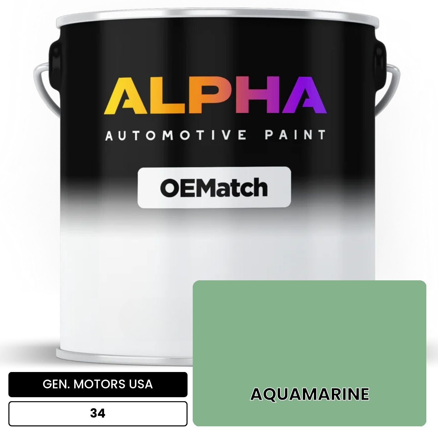 GEN. MOTORS USA AQUAMARINE 34 OEMatch Basecoat