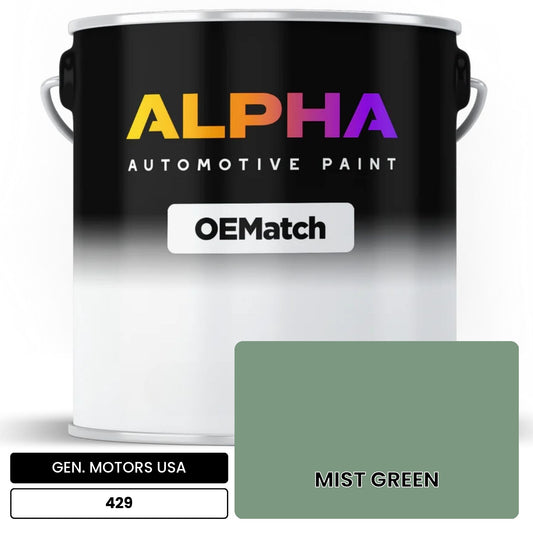 GEN. MOTORS USA MIST GREEN 429 OEMatch Basecoat