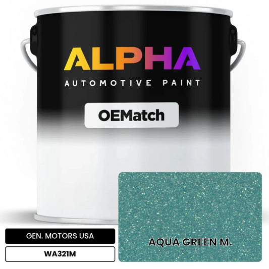 GEN. MOTORS USA AQUA GREEN M. WA321M OEMatch Basecoat