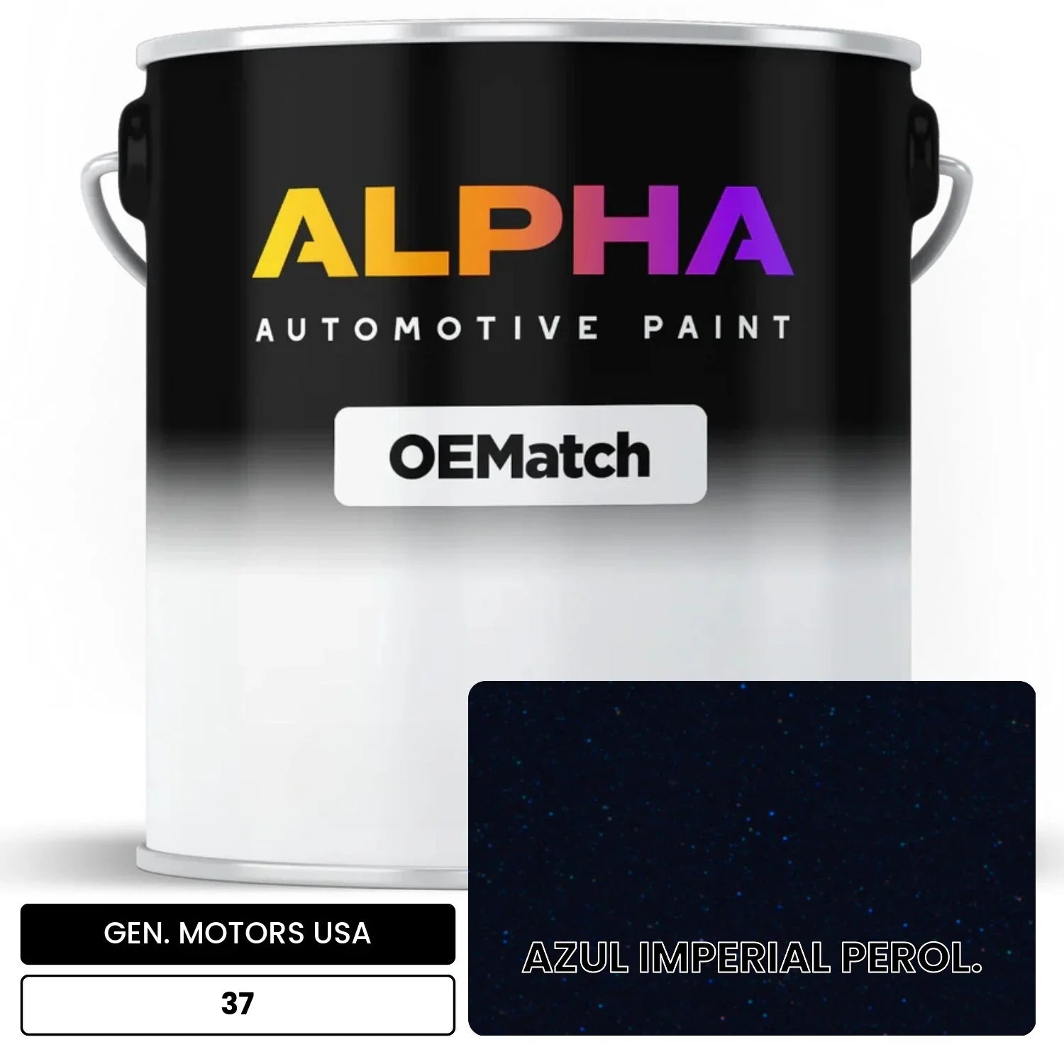 GEN. MOTORS USA AZUL IMPERIAL PEROL. 37 OEMatch Basecoat