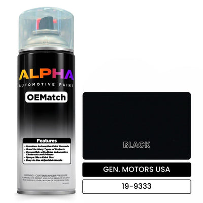 GEN. MOTORS USA BLACK 19-9333 | OEMatch Automotive Spraycan