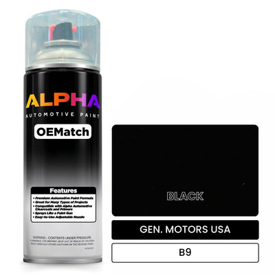 GEN. MOTORS USA BLACK B9 | OEMatch Automotive Spraycan