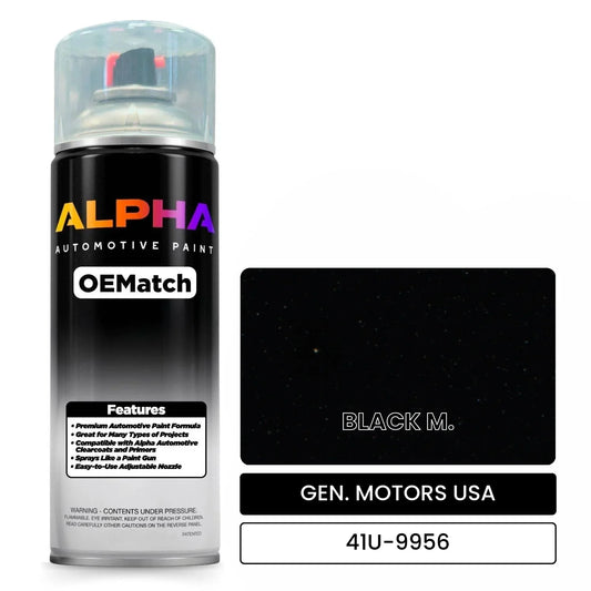 GEN. MOTORS USA BLACK M. 41U-9956 OEMatch Spraycan