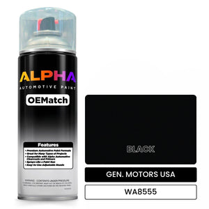 GEN. MOTORS USA BLACK WA8555 | OEMatch Automotive Spraycan