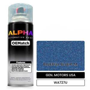 GEN. MOTORS USA BLUEBELL BLUE P. M. WA727U | OEMatch Automotive Spraycan
