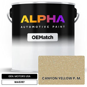 GEN. MOTORS USA CANYON YELLOW P. M. WA5397 | OEMatch Automotive Basecoat