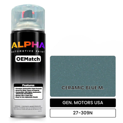 GEN. MOTORS USA CERAMIC BLUE M. 27-309N | OEMatch Automotive Spraycan