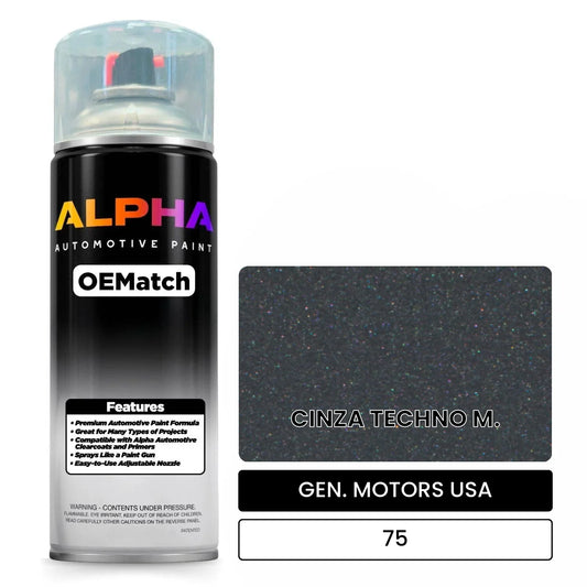 GEN. MOTORS USA CINZA TECHNO M. 75 OEMatch Spraycan