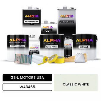 GEN. MOTORS USA CLASSIC WHITE WA3465 | OEMatch Automotive Vehicle Paint Kit