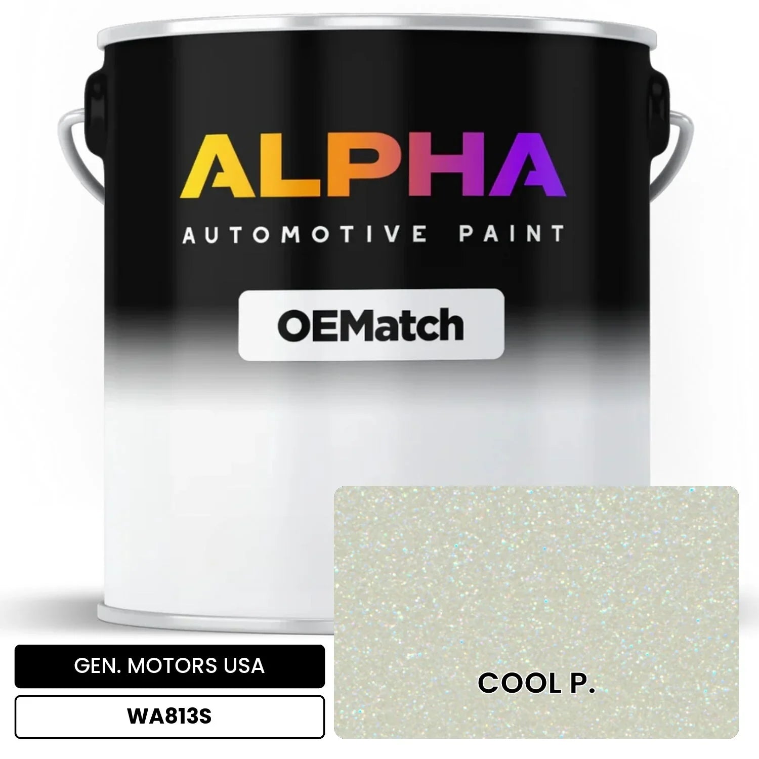 GEN. MOTORS USA COOL P. WA813S OEMatch Basecoat