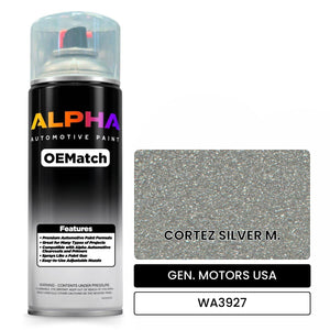 GEN. MOTORS USA CORTEZ SILVER M. WA3927 | OEMatch Automotive Spraycan