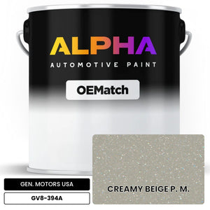 GEN. MOTORS USA CREAMY BEIGE P. M. GV8-394A | OEMatch Automotive Basecoat