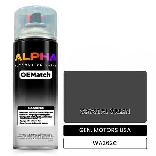 GEN. MOTORS USA CRYSTAL GREEN WA262C OEMatch Spraycan